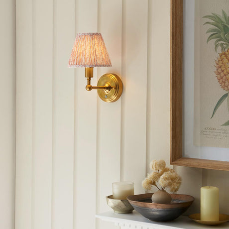 Ashstead LED Leaf Wall Light - Brass & White