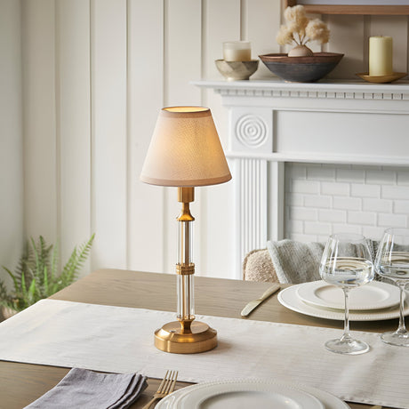 Carlwood LED Rechargeable Table Lamp - Brass