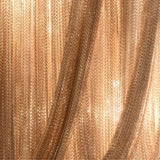 Mireya 6 Light Metal Chain Veil Wall Light - Champagne