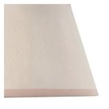Close-up of the Castleigh Ivy Wall Light's tapered fabric shade in vintage white with almond taped trim, shown against a plain background.