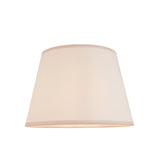 Caldford Ivy 35cm Table Lamp shade in vintage white cotton-mix fabric with a tapered drum shape, shown against a plain white background.