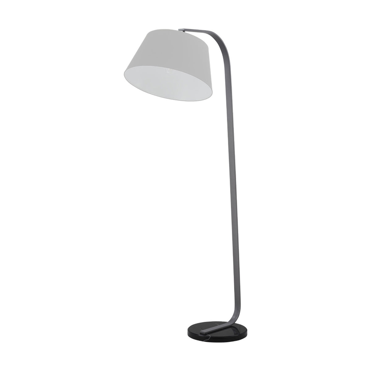 Silver lighting accessory in grey finish, alternative view