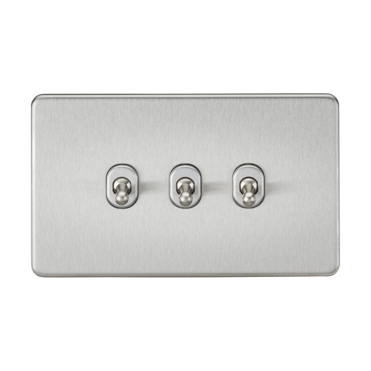 10AX 3G 2-way Toggle Switch - Brushed Chrome
