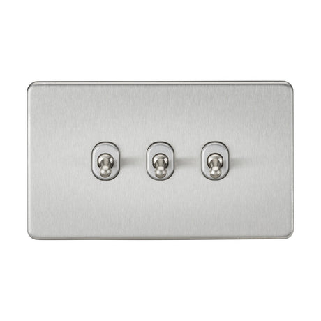 10AX 3G 2-way Toggle Switch - Brushed Chrome