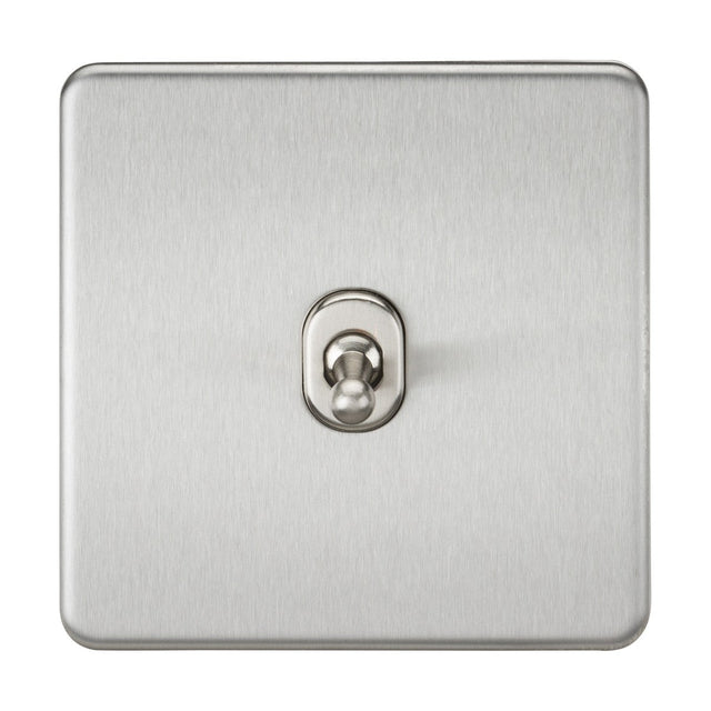 10AX 1G Intermediate Toggle Switch - Brushed Chrome