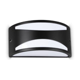 Rex Slotted Outdoor Wall Light - Black