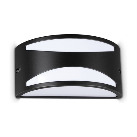 Rex Slotted Outdoor Wall Light - Black