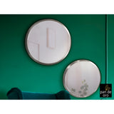 Aries Round Wall Mirror Silver – 44cm