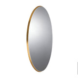 Aries Oval Wall Mirror Gold – 173x83cm