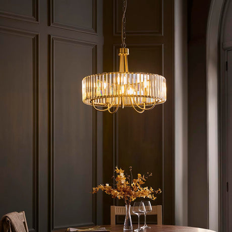 Fairfax 5 Light Pendant - Antique Brass