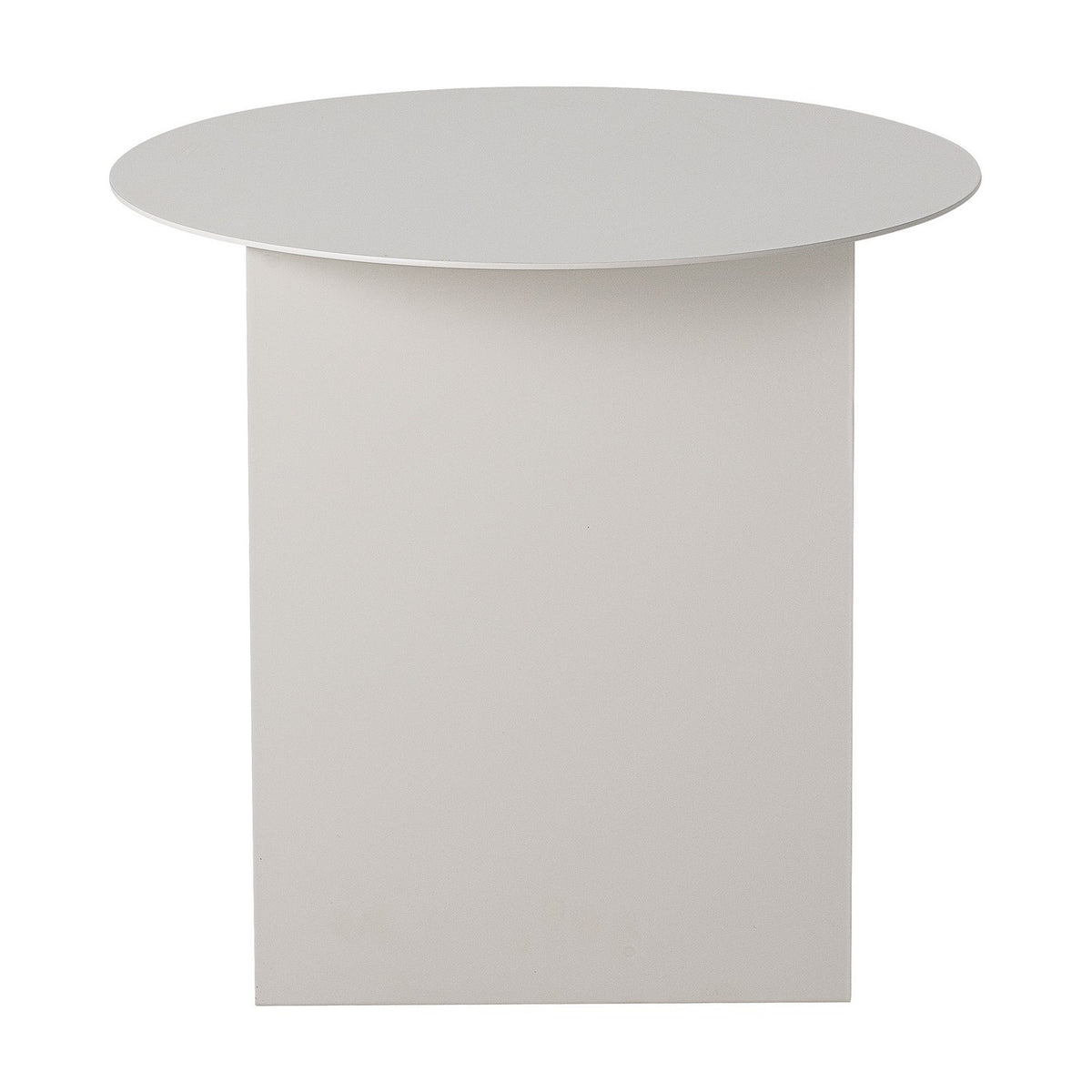 Cher Round Iron Side Table - Grey