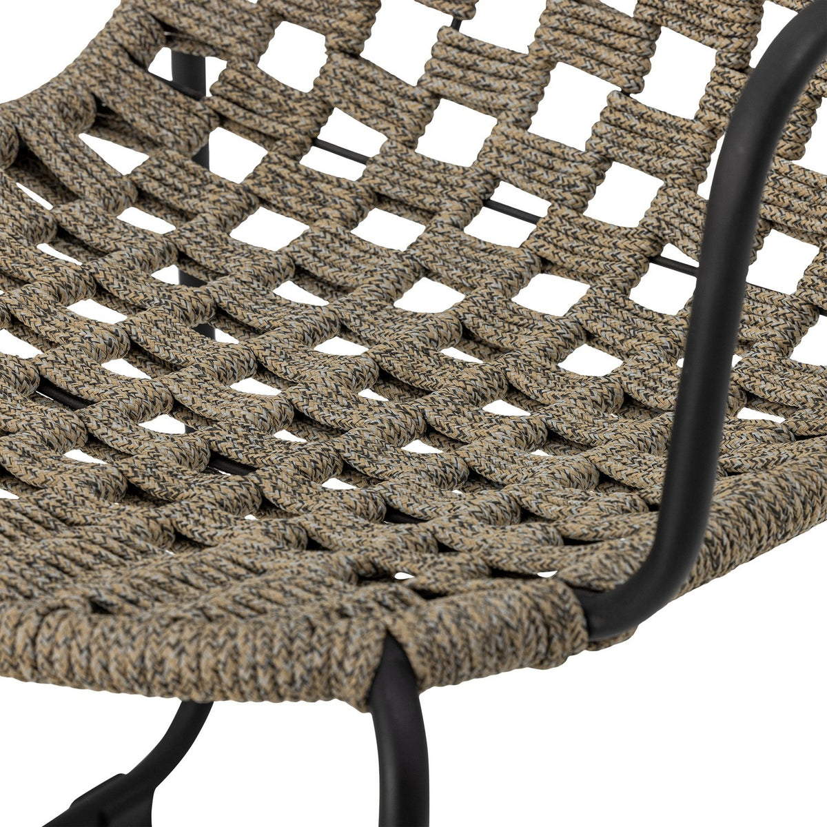 Calana Iron Garden Chair - Brown