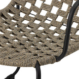 Calana Iron Garden Chair - Brown