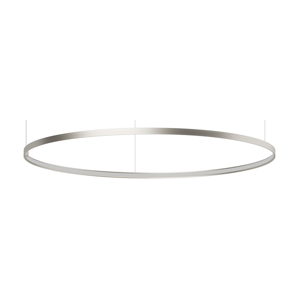 Zero Round Aluminium Ring LED Pendant Light 122cm Without Canopy
