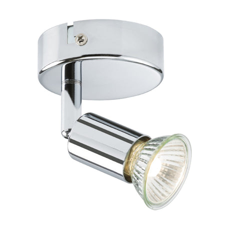 230V GU10 Single Spotlight -  Chrome