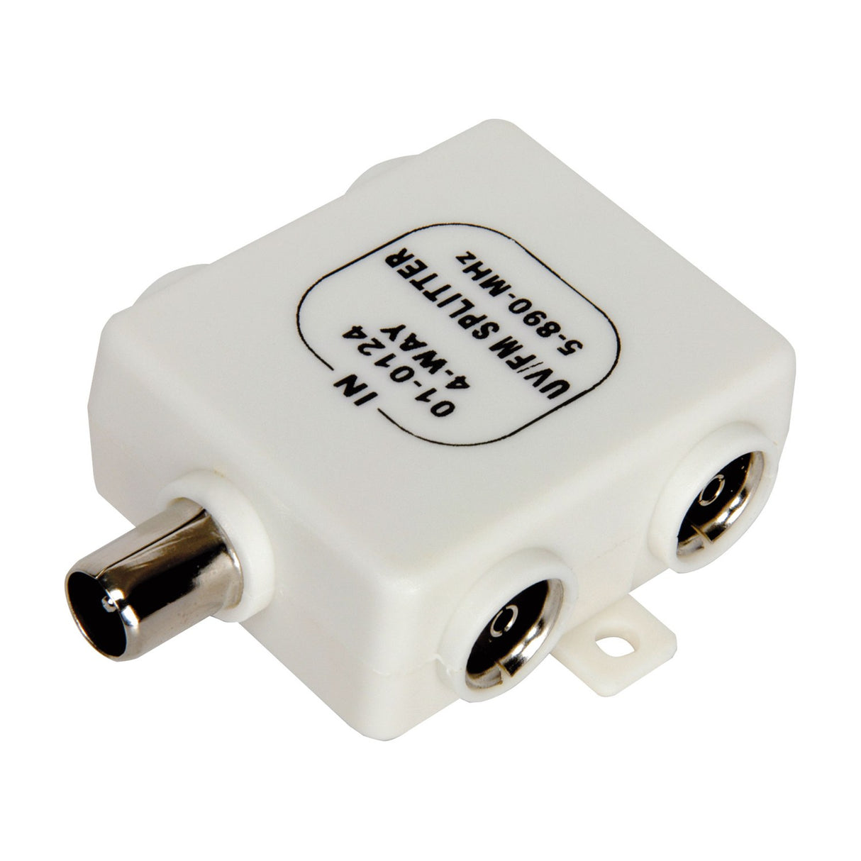Mercury 4-Way Signal Splitter Wideband UHF/VHF/FM