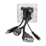 AV:Link 4K HDMI, VGA, USB & 3.5mm Multimedia Wall Plate
