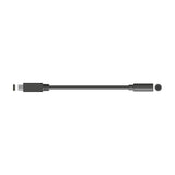 AV:Link USB-C to 3.5mm headphone jack adapter with built-in DAC by AVSL, shown in black with USB-C plug and 3.5mm socket on a white background.