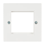 AV:Link Single Gang Wall Plate Frame for 2 Modules