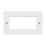 AV:Link Double Gang Wall Plate Frame for 4 Modules