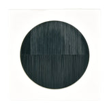AV:Link 50x50mm wall plate module with a circular black brush filled aperture set into a square white face, shown on a plain background.