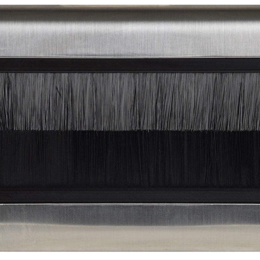 AV:Link Steel Brush Wallplate Double Gang Faceplate