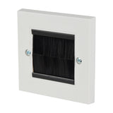 AV:Link Single Gang Plastic Brush Wallplate