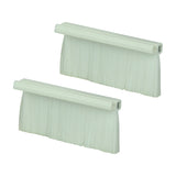 AV:Link white single gang wallplate cable entry brushes by AVSL, shown as a pair with twist-lock plastic tops and soft bristles on a plain background.