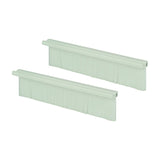 AV:Link white double gang brush inserts by AVSL, shown as a pair of plastic strips with soft bristles for wallplate cable entry, on a plain white background.