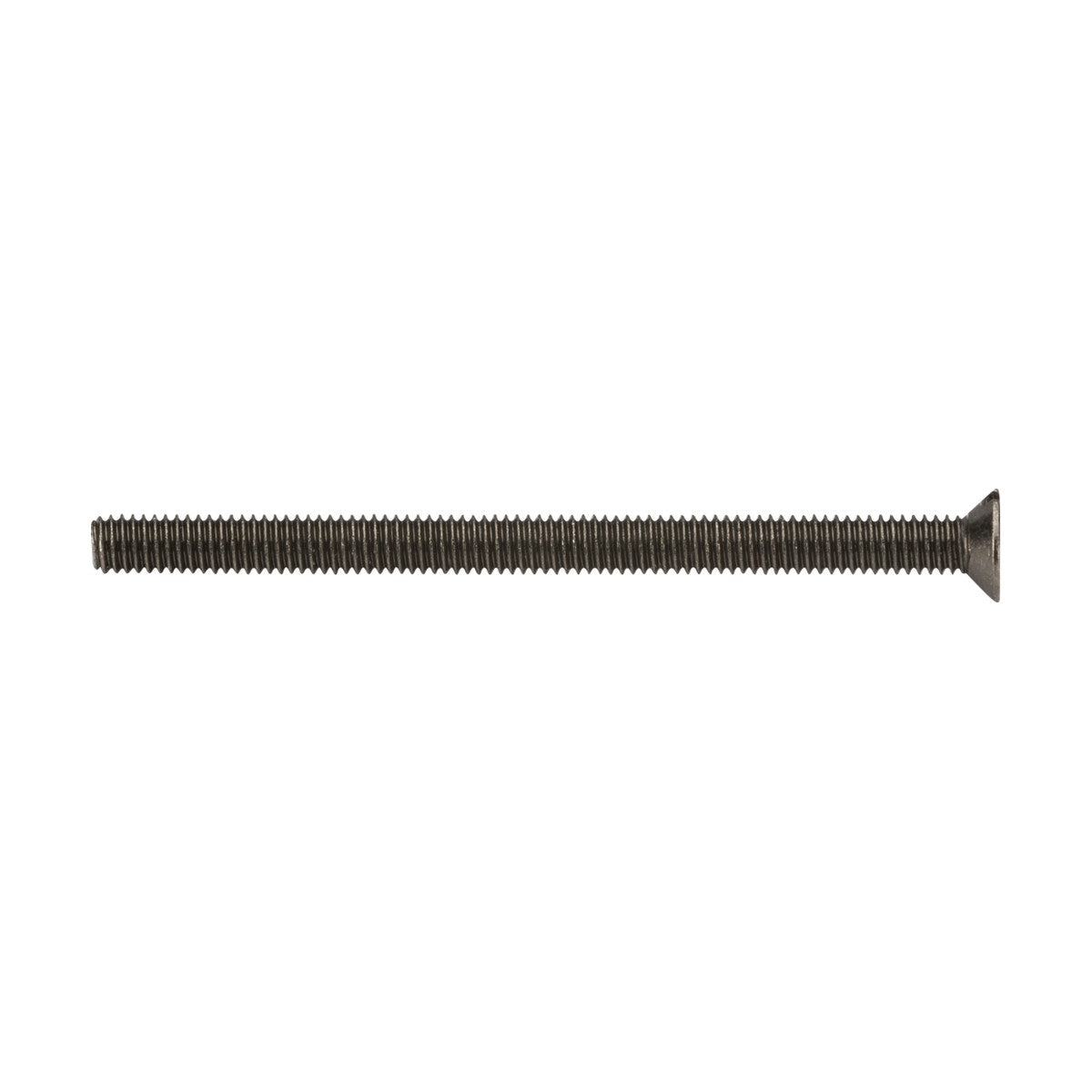 An M3.5 x 50mm flat-head countersunk electrical screw in black, with a fine threaded body, is set against a plain white background.