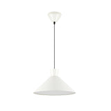 Cono 1 Light Pendant -  Matte Pearl Grey
