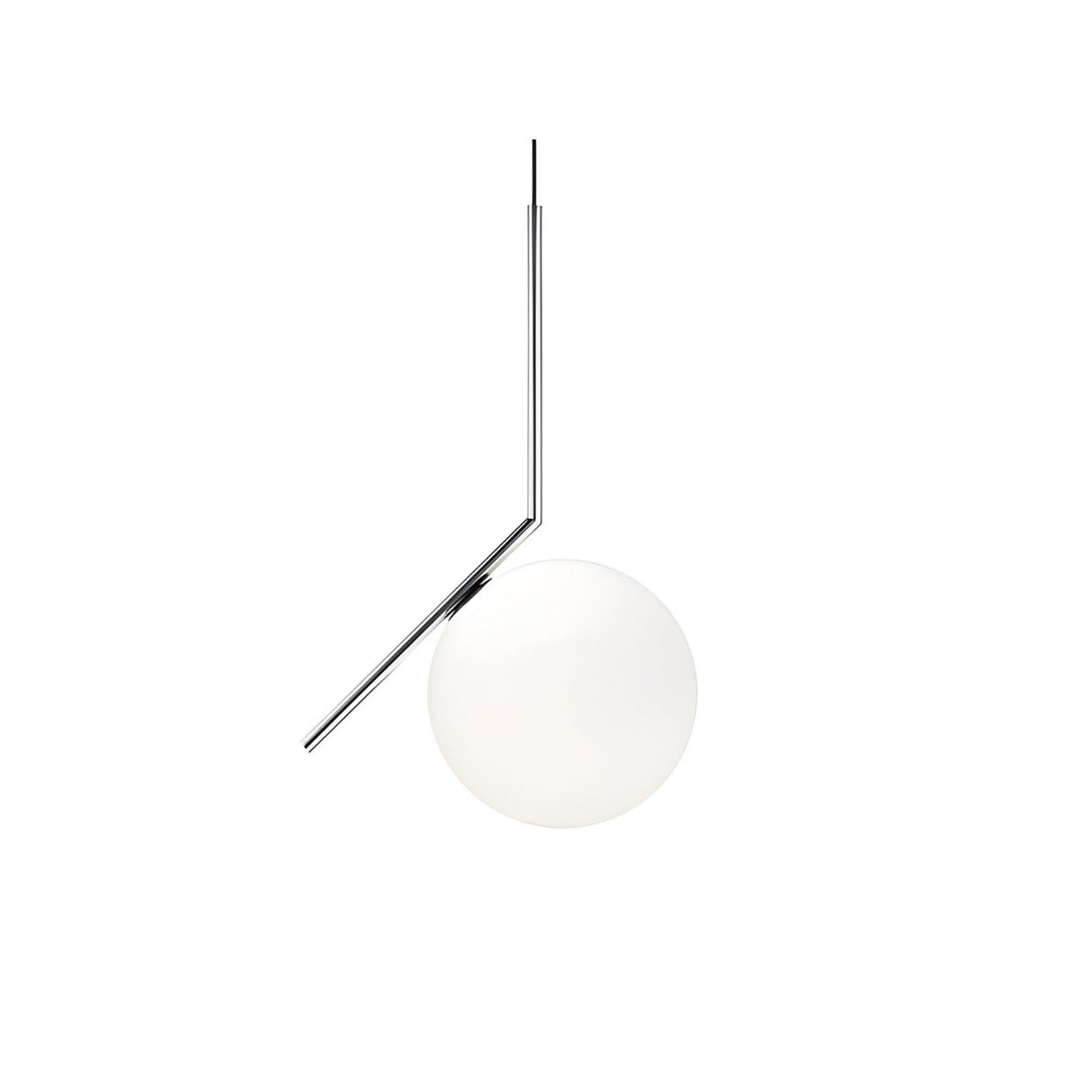 Vetra Opal Glass Small Pendant Light - Grey