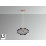 Melany 1 Light Pendant - Black/Copper