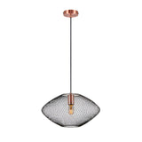 Melany 1 Light Pendant - Black/Copper