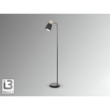 Gisela Floor Lamp - Matte Black/Brass