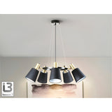 I3 - Gisela 5 Light Circular Suspension - Black