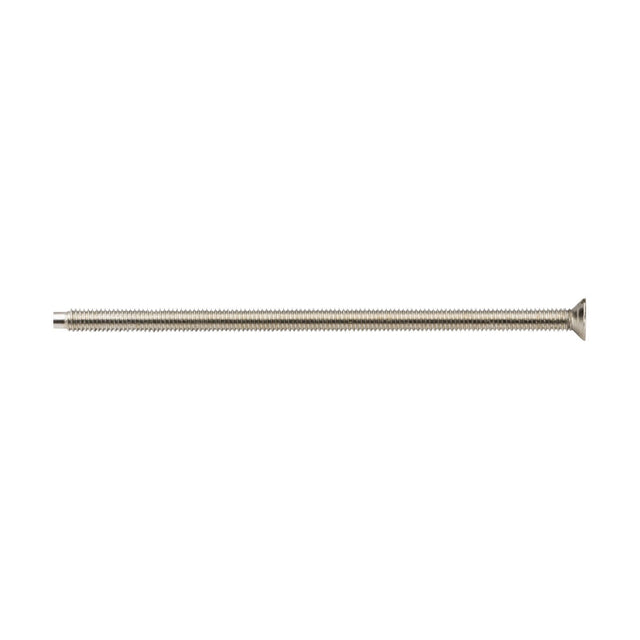 The silver-colored M3.5 x 75mm Flat-Head Countersunk Electrical Screw, designed as a fastening screw or bolt component for electrical installations, extends horizontally across a plain white background.