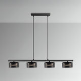 I3 - Olaia 4 Light Island Suspension - Matte Black