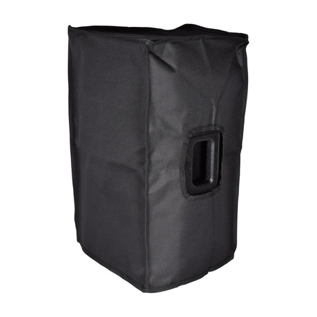 Citronic CASA-10 slip-on speaker cover in black 600 Denier Oxford fabric with side handle access hole, shown on a plain white background.