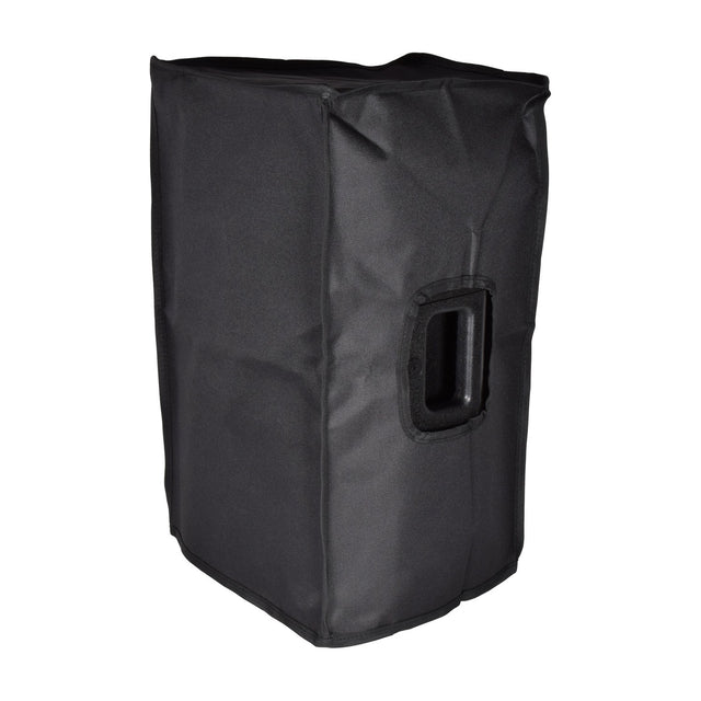 Citronic CASA-10 slip-on speaker cover in black 600 Denier Oxford fabric with side handle access hole, shown on a plain white background.