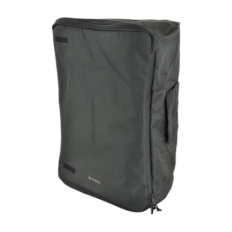 Citronic CTC-12 padded black transit bag for 12" speakers with zipped side handle flap and Velcro access panels, shown on a plain background.