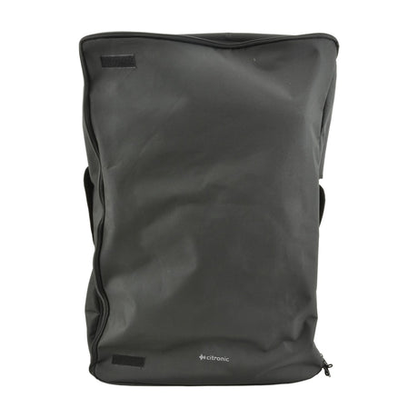 Citronic CTC-15 padded transit bag for 15" speakers in black fabric with side handle, zip closure, and Velcro flaps, shown on a plain white background.