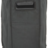 QTX QR8COVER water-resistant black slip cover for QR8 speakers, shown with the top carrying handle access cutout visible.