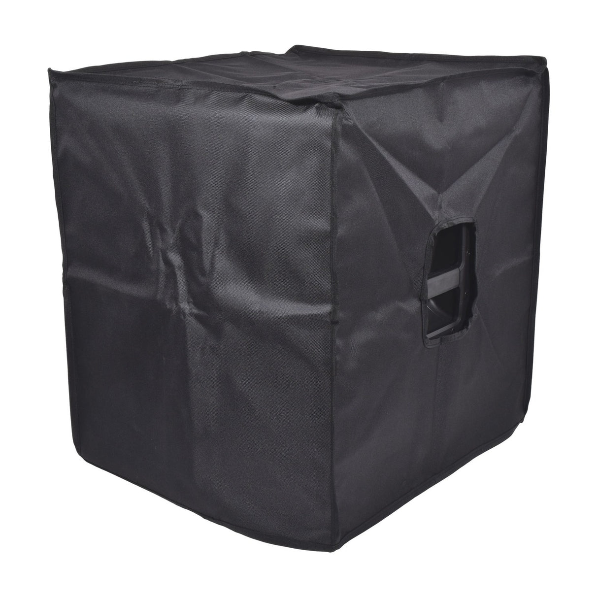 Citronic CASA15BCOVER black water-resistant Oxford fabric speaker slip cover with side handle access hole, shown on a plain white background.