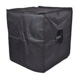 Citronic CASA15BCOVER black water-resistant Oxford fabric speaker slip cover with side handle access hole, shown on a plain white background.