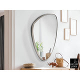 Orio Asymmetrical Wall Mirror Silver – 84x55cm