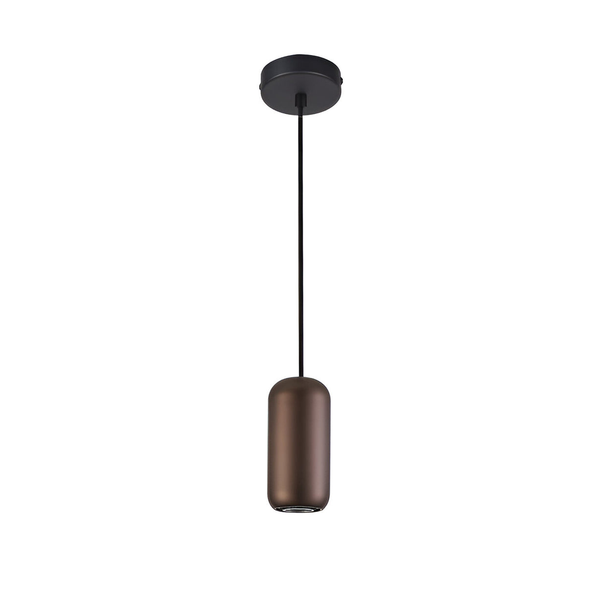 Nimes 1 Light Pendant - Black/Brown