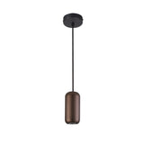 Nimes 1 Light Pendant - Black/Brown