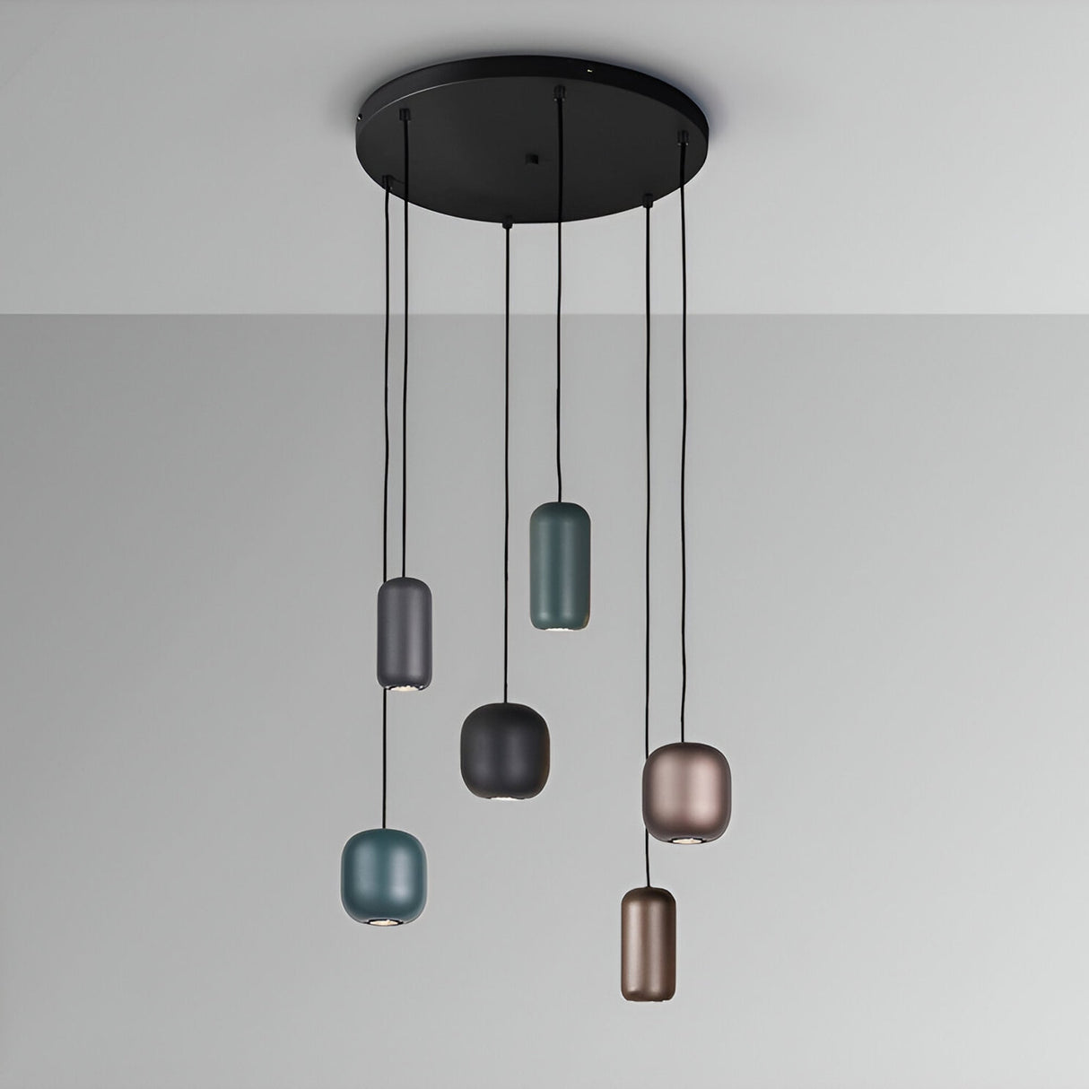 I3 - Nimes 6 Light Cluster Pendant - Multicoloured