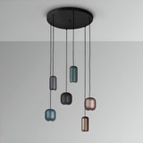 I3 - Nimes 6 Light Cluster Pendant - Multicoloured